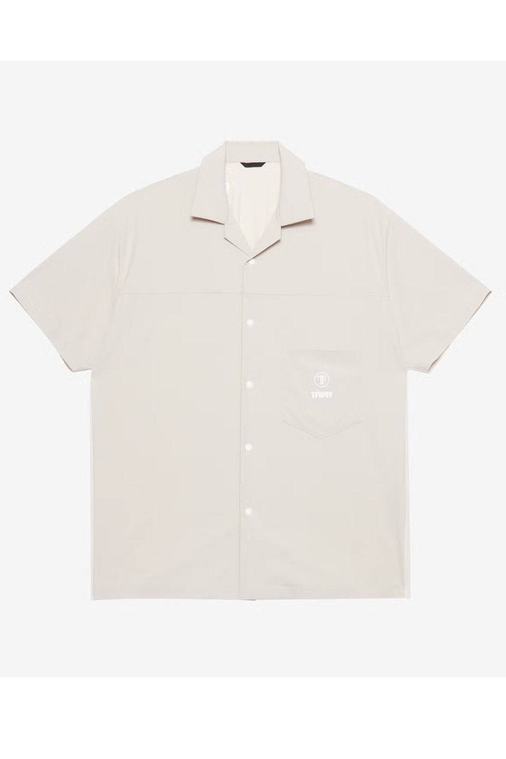 【26SS】 COMBINATION OPEN COLLAR SHIRT / 異素材切り替え オープンカラーシャツ (ベージュ)