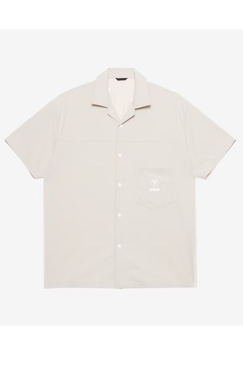 【26SS】 COMBINATION OPEN COLLAR SHIRT / 異素材切り替え オープンカラーシャツ (ベージュ)