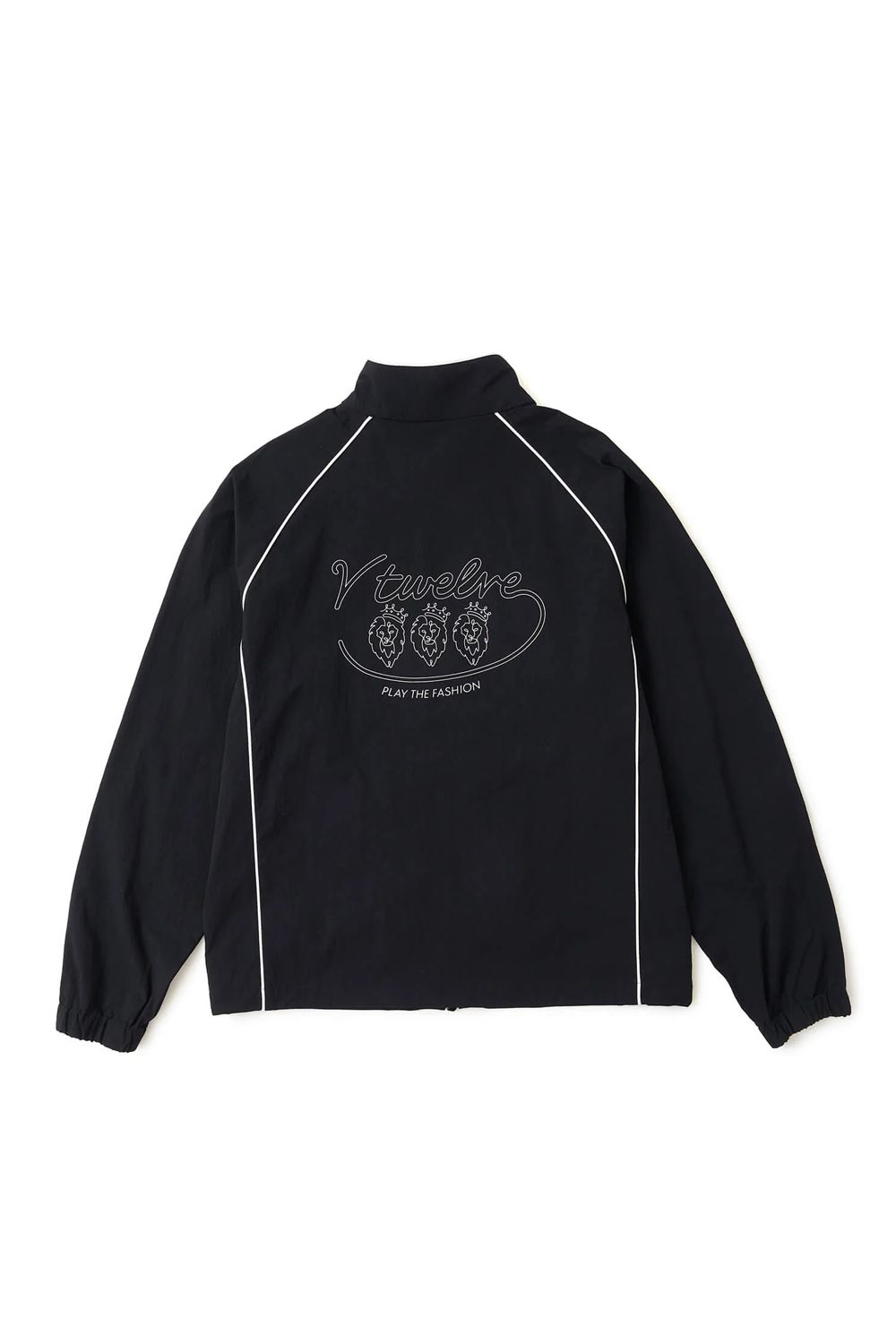 【26AW】 OH PIPE JKT / ホワイトパイピング バックプリント ナイロンジャケット (ブラック)