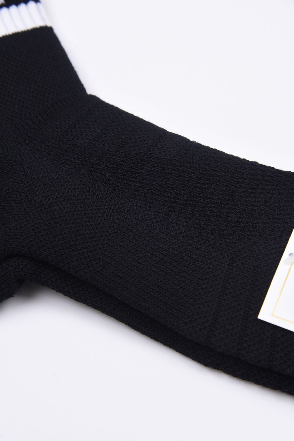 【26SS】【レディース】 VT LINE MID SOCKS WM / ブランドロゴジャカード ライン ミドルソックス (ブラック)