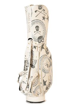 【26AW】 ATLAS SIGNATURE CADDY BAG / アイアンスカル シンセティックレザー カートタイプ キャディバッグ (アイボリー)