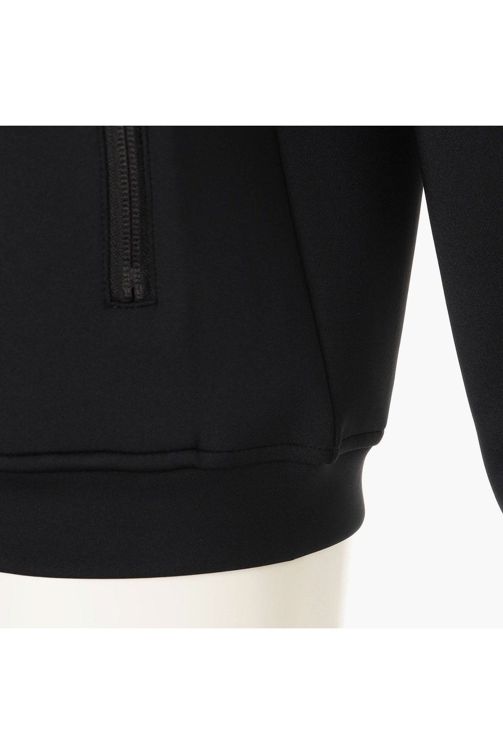 【26AW】【レディース】 WOMEN’S STITCHED 3D LOGO PARKA / ストレッチジャージ 3Dステッチロゴ ジップアップパーカー (ブラック)