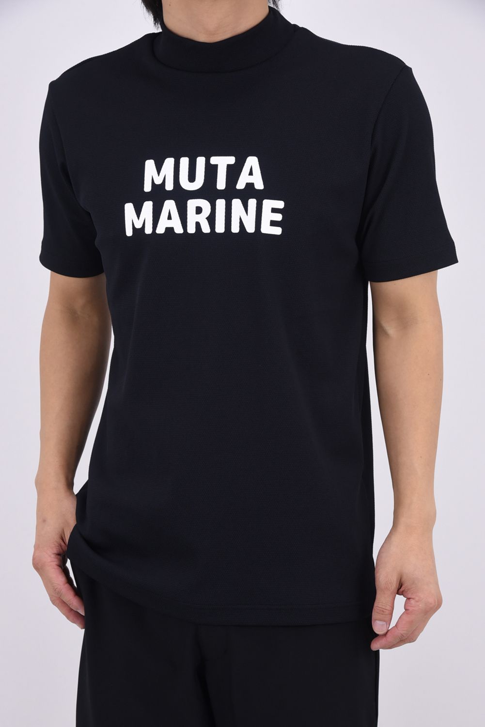 POPCORN KNIT MOCK SHIRTS / ポップコーンニット モックネックシャツ (ブラック)