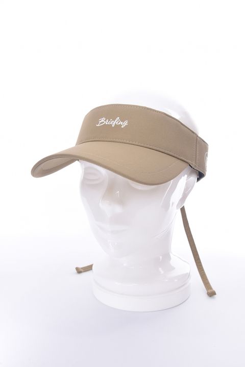 【26SS】【レディース】 WOMEN’S SMALL LOGO RIBBON VISOR / ブランドロゴ バックリボン リボンサンバイザー (ベージュ)