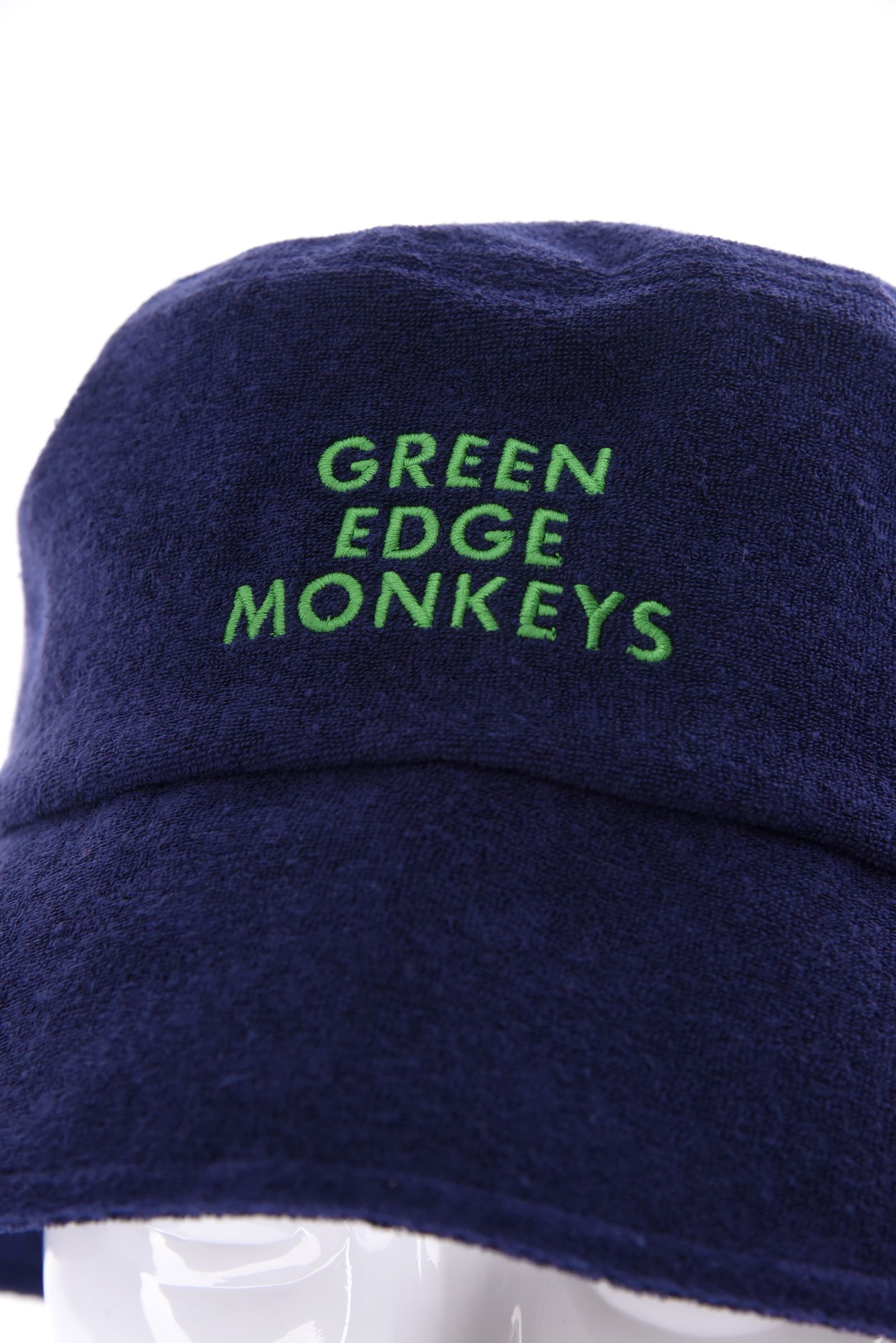 【26SS】 BUCKET HAT / パイル生地 ブランドロゴ刺繍 バケットハット (ネイビー)