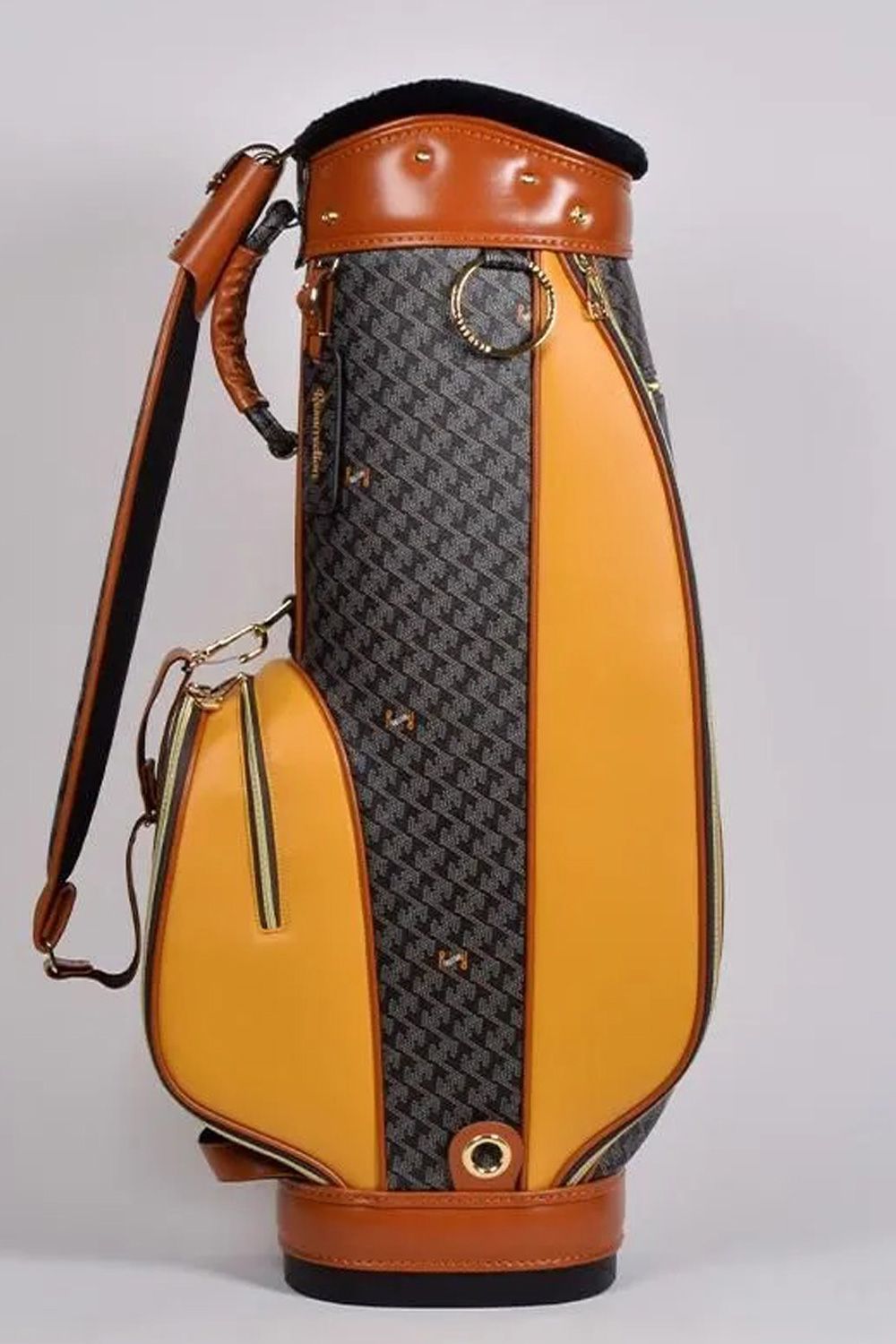 【銀行振込・代金引換不可】【返品・交換不可】【10周年記念カラー】 RALLINA  No.3 (ラリーナ) / ブランドオリジナルテキスタイル カートタイプ キャディバッグ (クラシックブラック)*