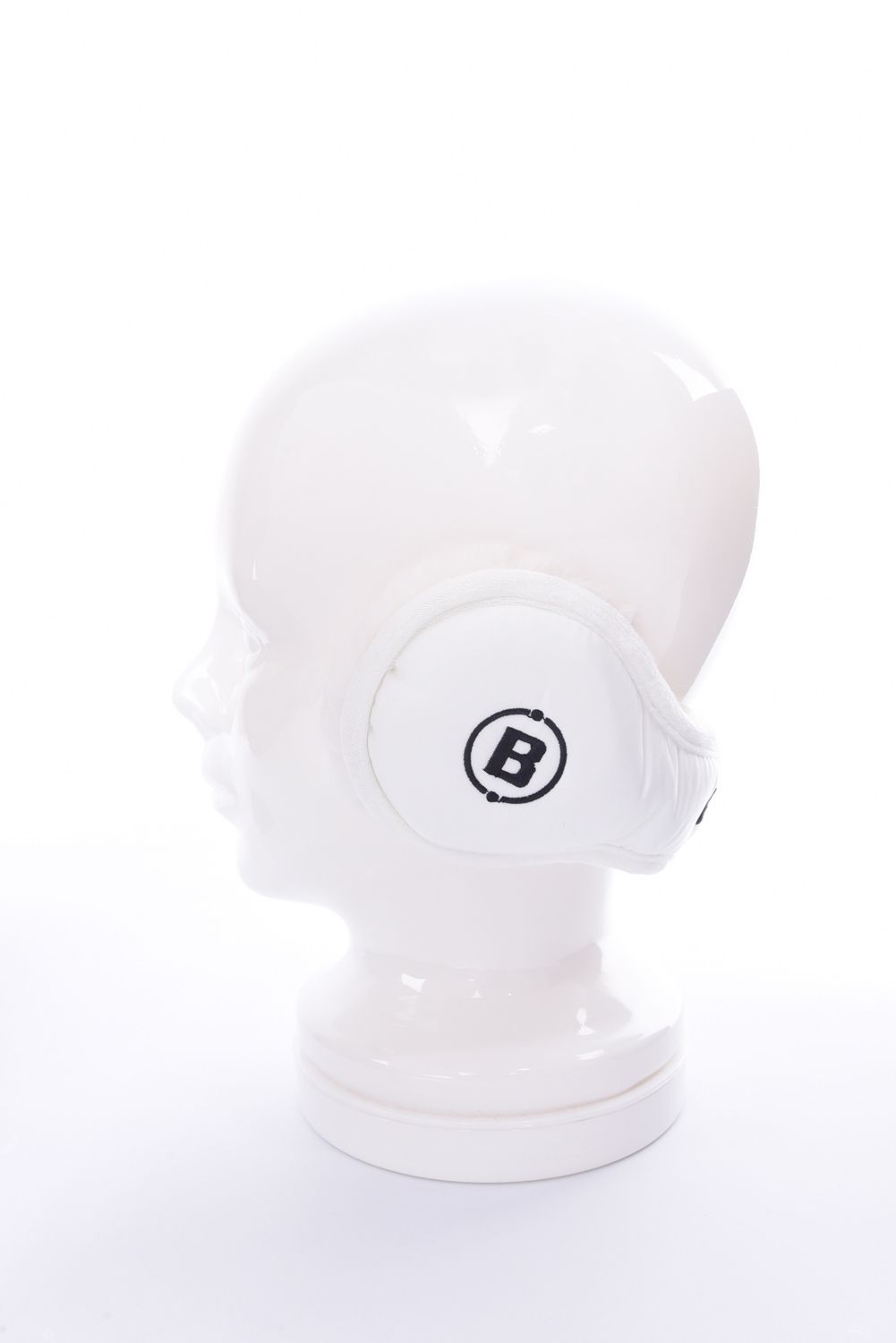 TWILL EAR MUFF / ロゴ ボア イヤーマフ (ホワイト)