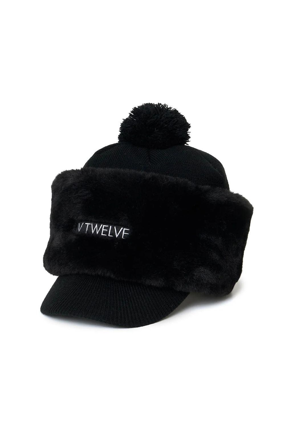 SEP KNIT CAP / ファーネックウォーマー&ニットキャップ セット (ブラック)