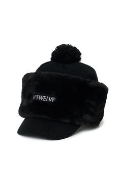 SEP KNIT CAP / ファーネックウォーマー&ニットキャップ セット (ブラック)