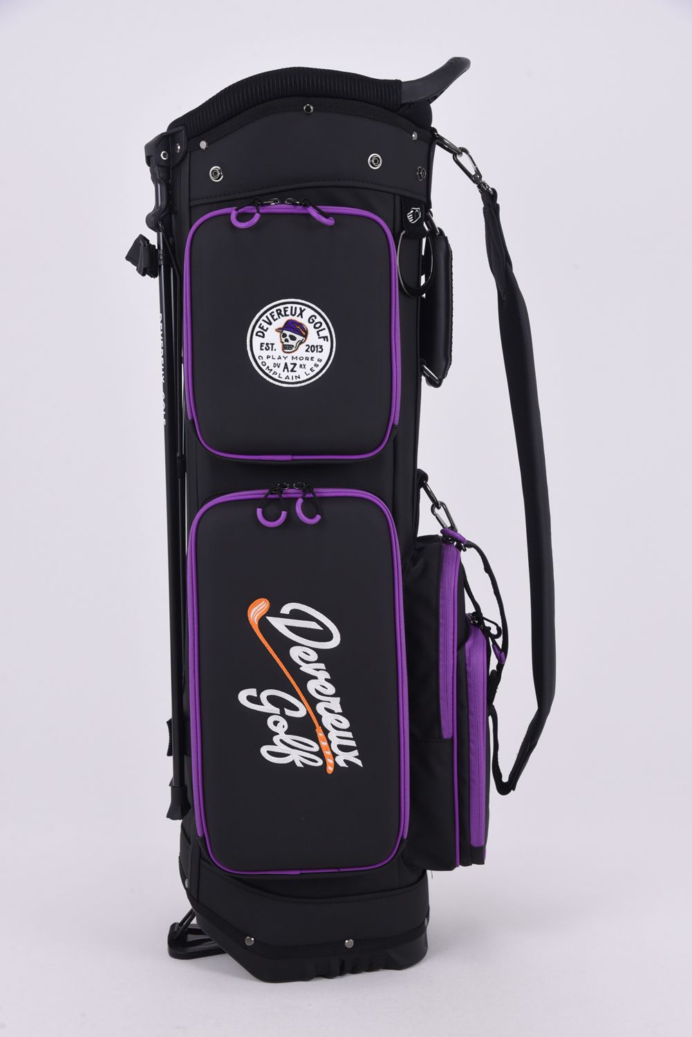 【26SS】【銀行振込・代金引換不可】【返品・交換不可】 DVG DEEP SIDE POCKET CADDIE BAG / ディープサイドポケット スタンドタイプ キャディバッグ (ブラック)