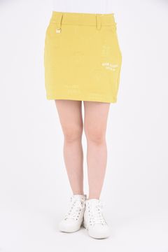【レディース】 ANNEX TRAPEZE SKIRT / シグネチャーロゴ トラペーズスカート(インナーパンツ付き) (イエロー)