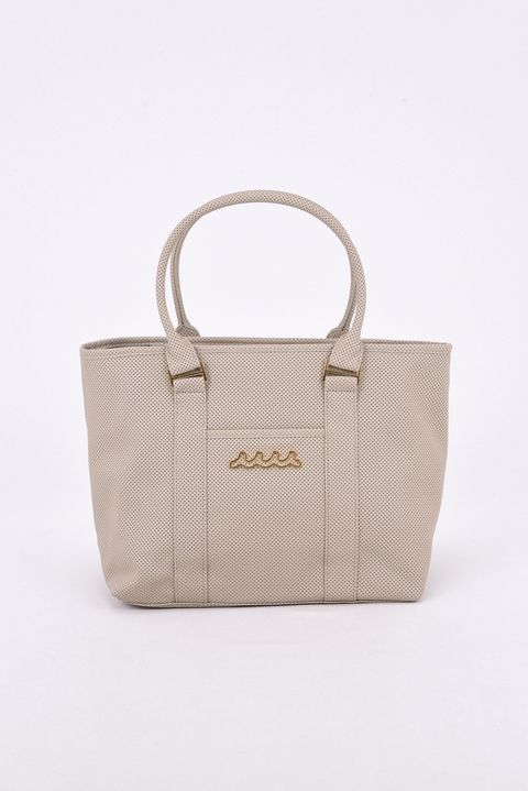 【26AW】 PUNCHING TOTE BAG / パンチングエシカルレザー BIGトートバッグ (ニュートラルベージュ)