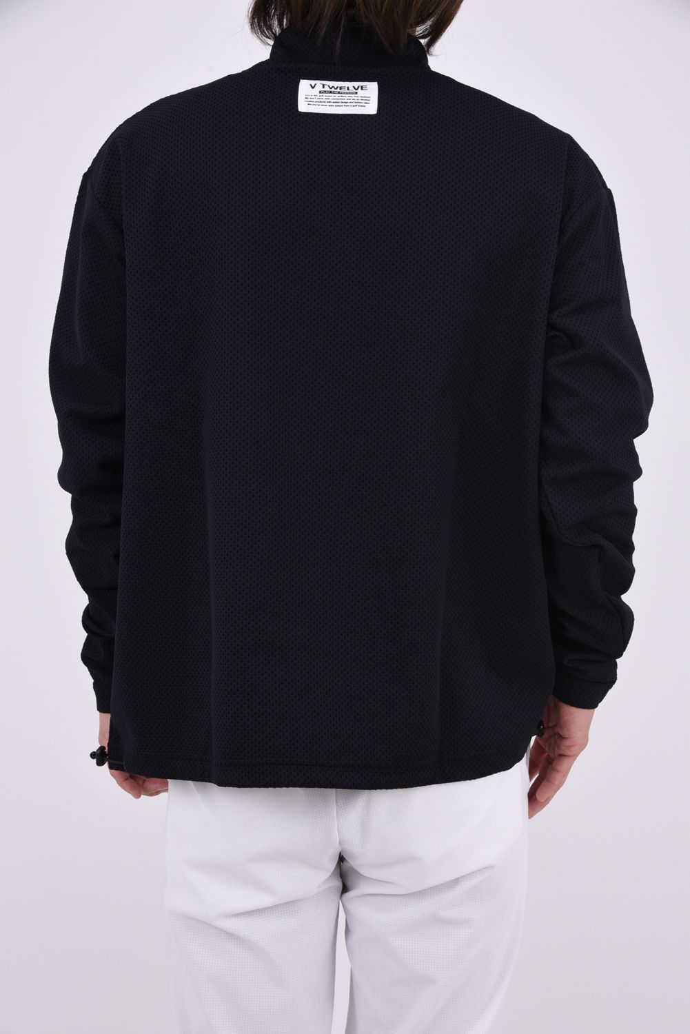 【26AW】 SEAL RF MOCK / 胸ポケット サイドロゴ 長袖モックネックTシャツ (ブラック)