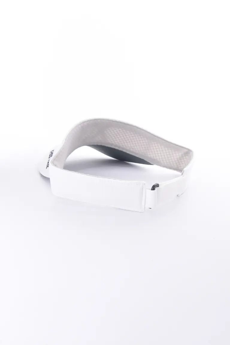 【26AW】 KIX3 BASIC LOGO VISOR / ブランドロゴ刺繡 サンバイザー (ホワイト/ブラック)