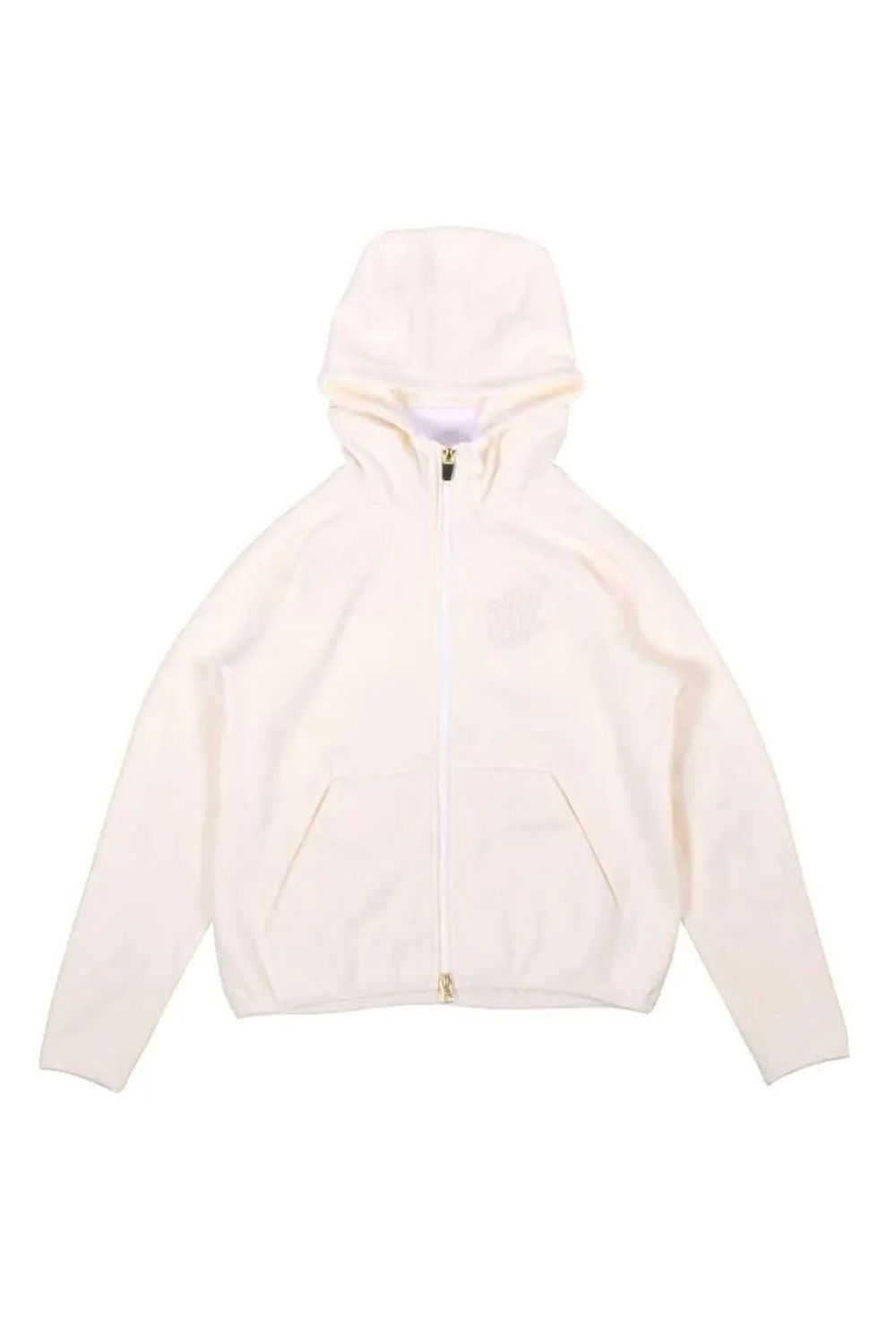 【25AW】 【レディース】 BRUSHED LOGO ZIP-UP HOODIE / ブラッシュロゴ ジップアップ パーカー (ホワイト)*