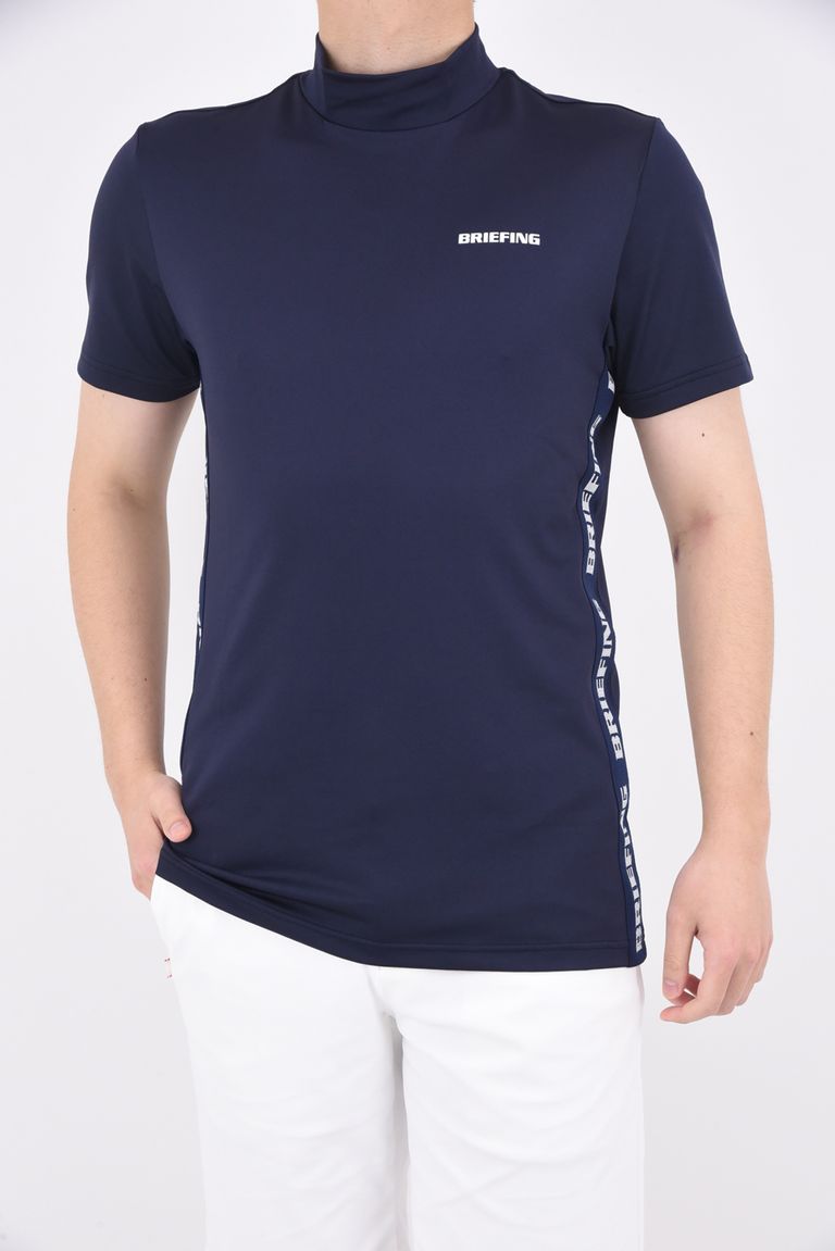 BRIEFING - MENS SIDE LOGO LINE HIGH NECK / ブランドロゴ サイドロゴ  