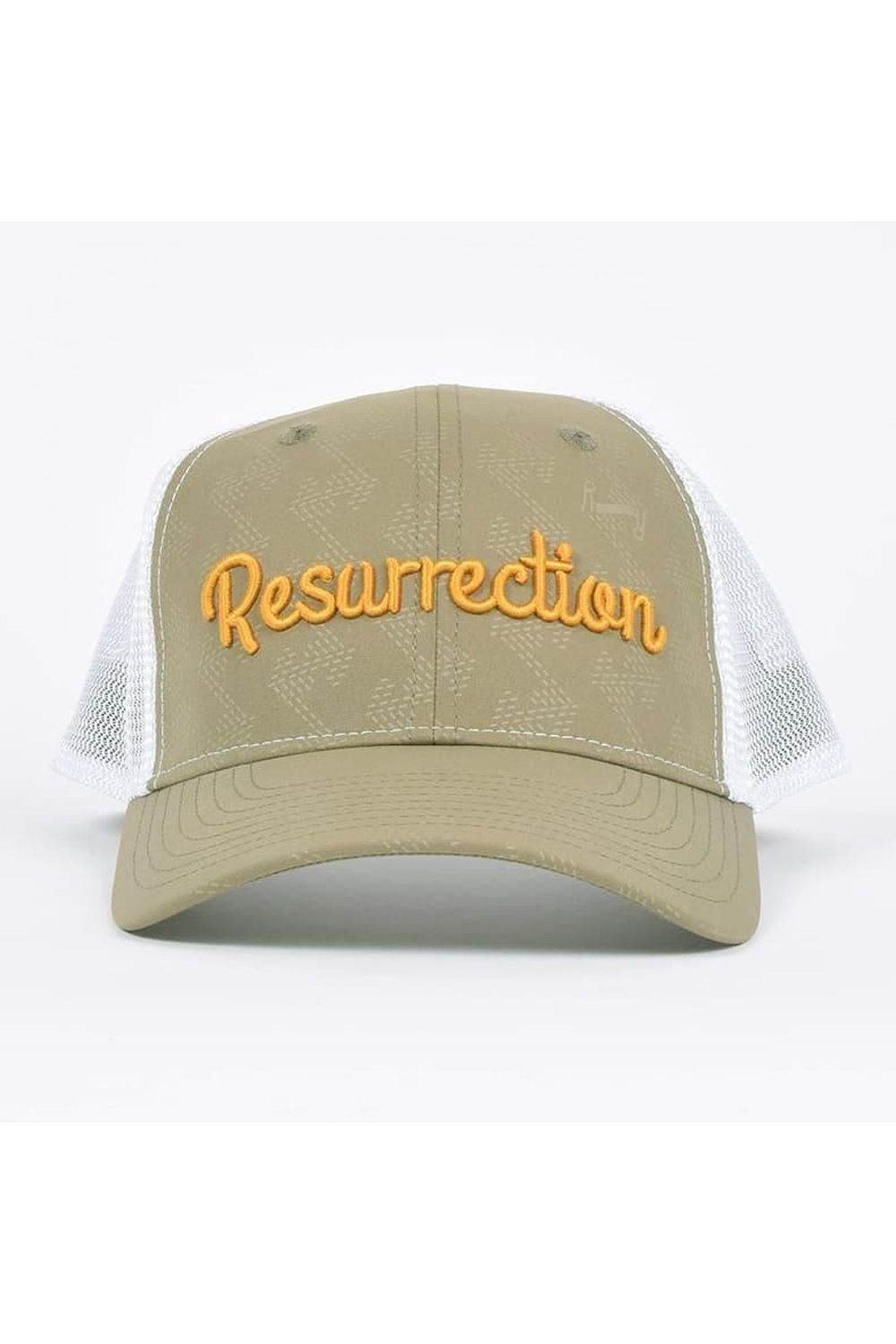 レザレクション　キャップ　メッシュ　白　ホワイト Resurrection - GM EMBOSS MESH CAP / ブランドロゴ刺繍