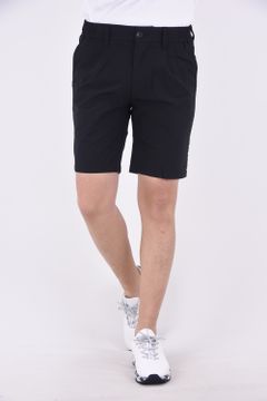 SUPER STRETCH LOGO SHORT PANTS /  スーパーストレッチ ロゴ ショートパンツ (ブラック/ブルー)