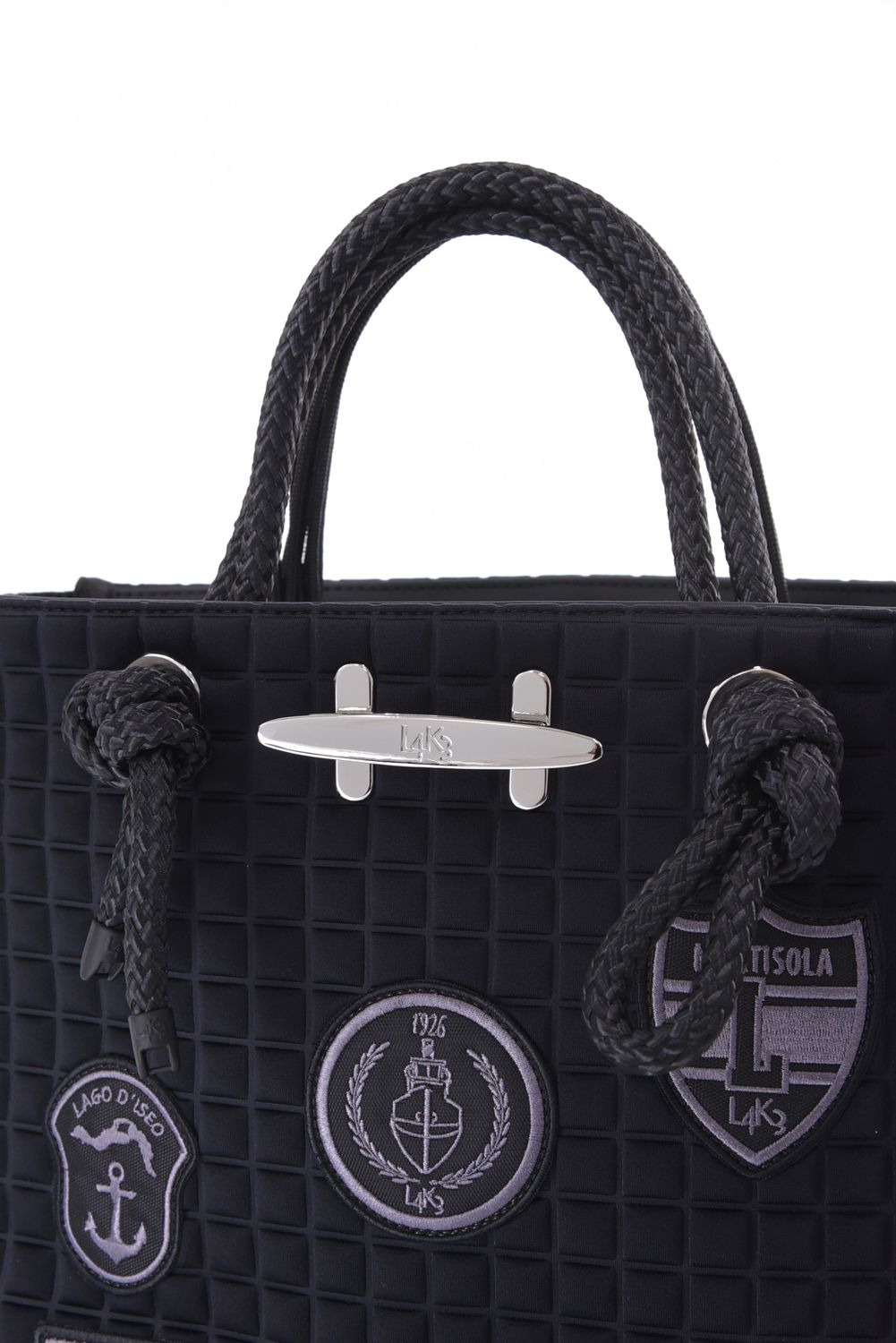 CLEAT TOTE mini TOM1002PA2 / クリート トート ミニバッグ スクエア （ブラック/パッチ）*