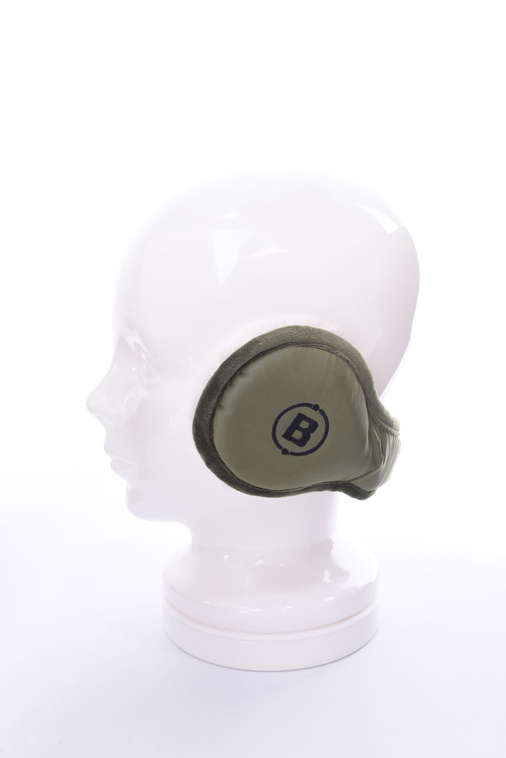 TWILL EAR MUFF / ロゴ ボア イヤーマフ (オリーブ)