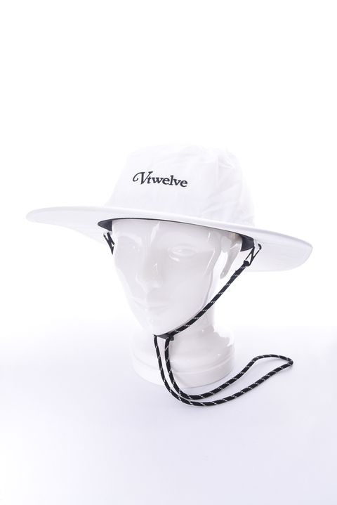 【26SS】 AWA WIDE HAT / ブランドロゴ サファリハット (ホワイト)