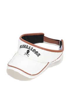 【2026SS 木村拓哉さん着用 VOL.6】 IMPERIAL CUT JACQUARD VISOR / 3Dモノグラム生地 レザーパイピング サンバイザー (ホワイト)