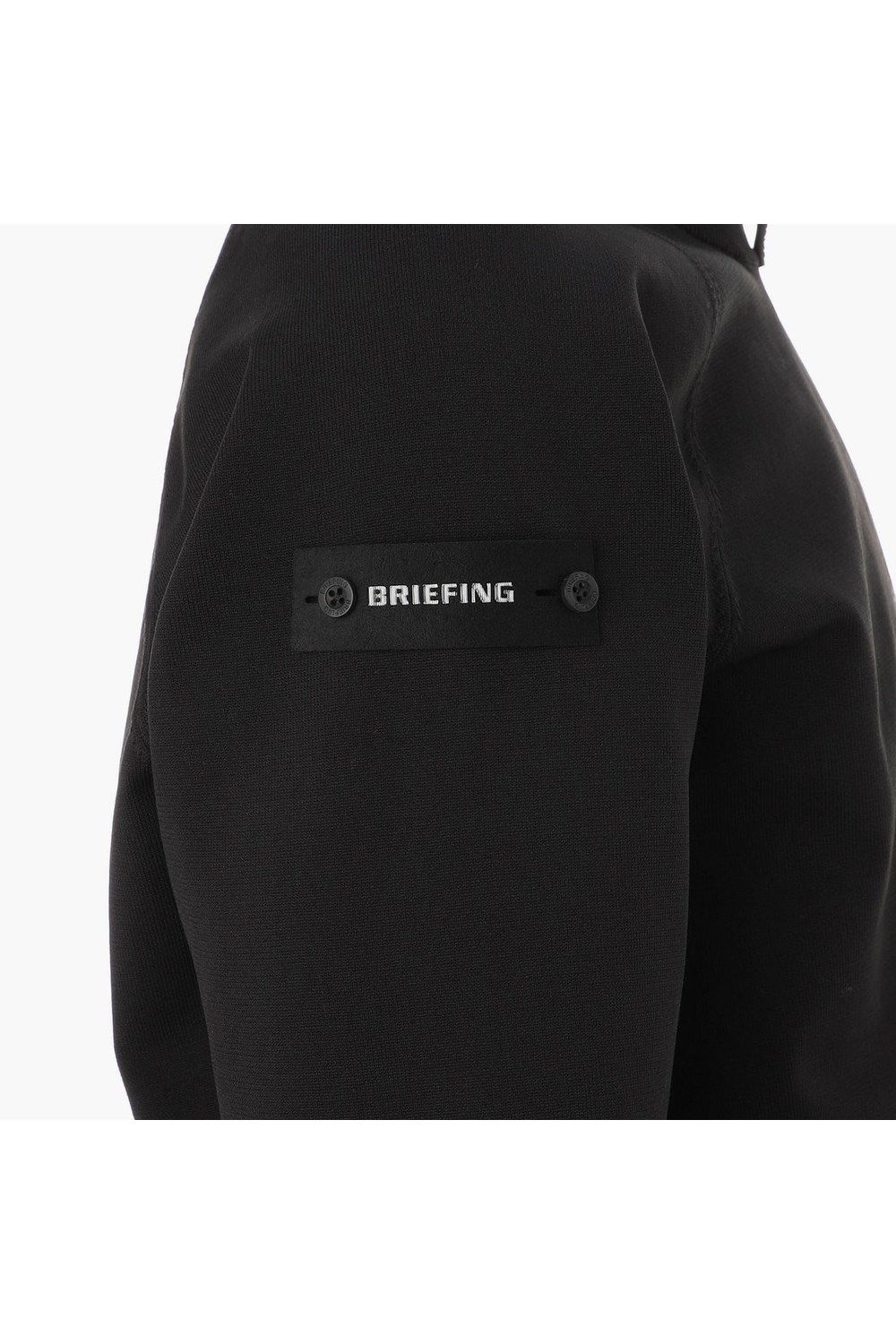 【26AW】 MEN’S PLANE KNIT HALFZIP / BGロゴ ハーフジップニット (ブラック)