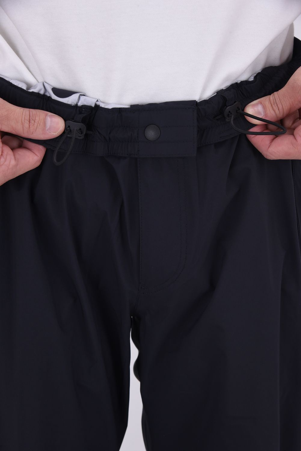 【26SS】 MEN'S WATERPROOF PANTS / マイクロリップナイロン レインパンツ (ブラック)