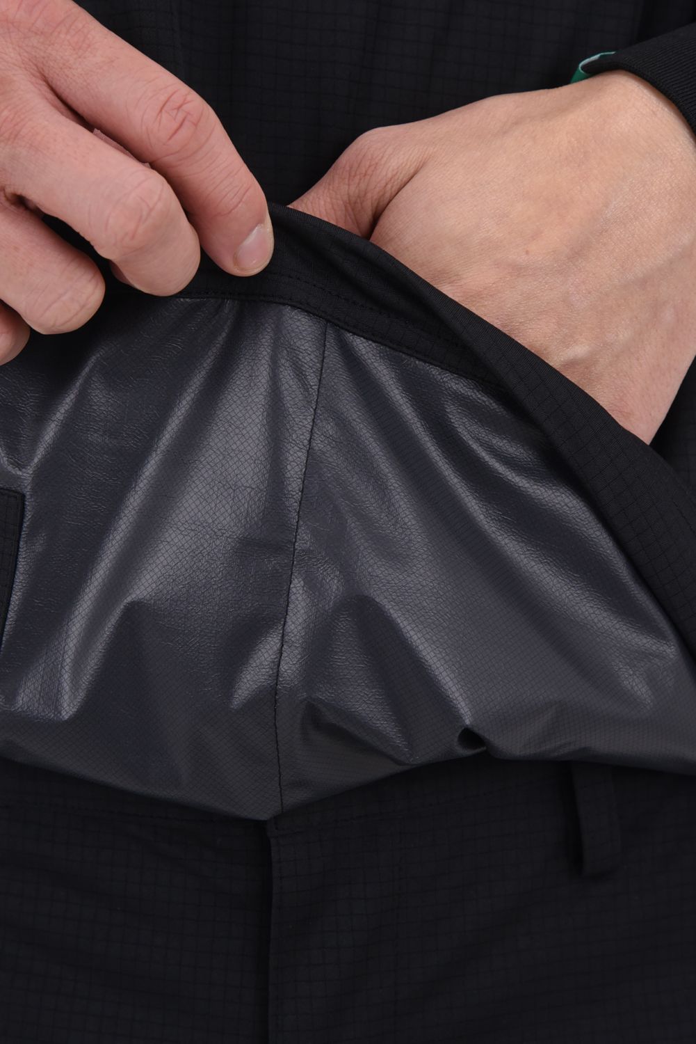 【26SS】 RIP EXP JKT / リップストップ生地 ブランドロゴ プルオーバージャケット (ブラック)