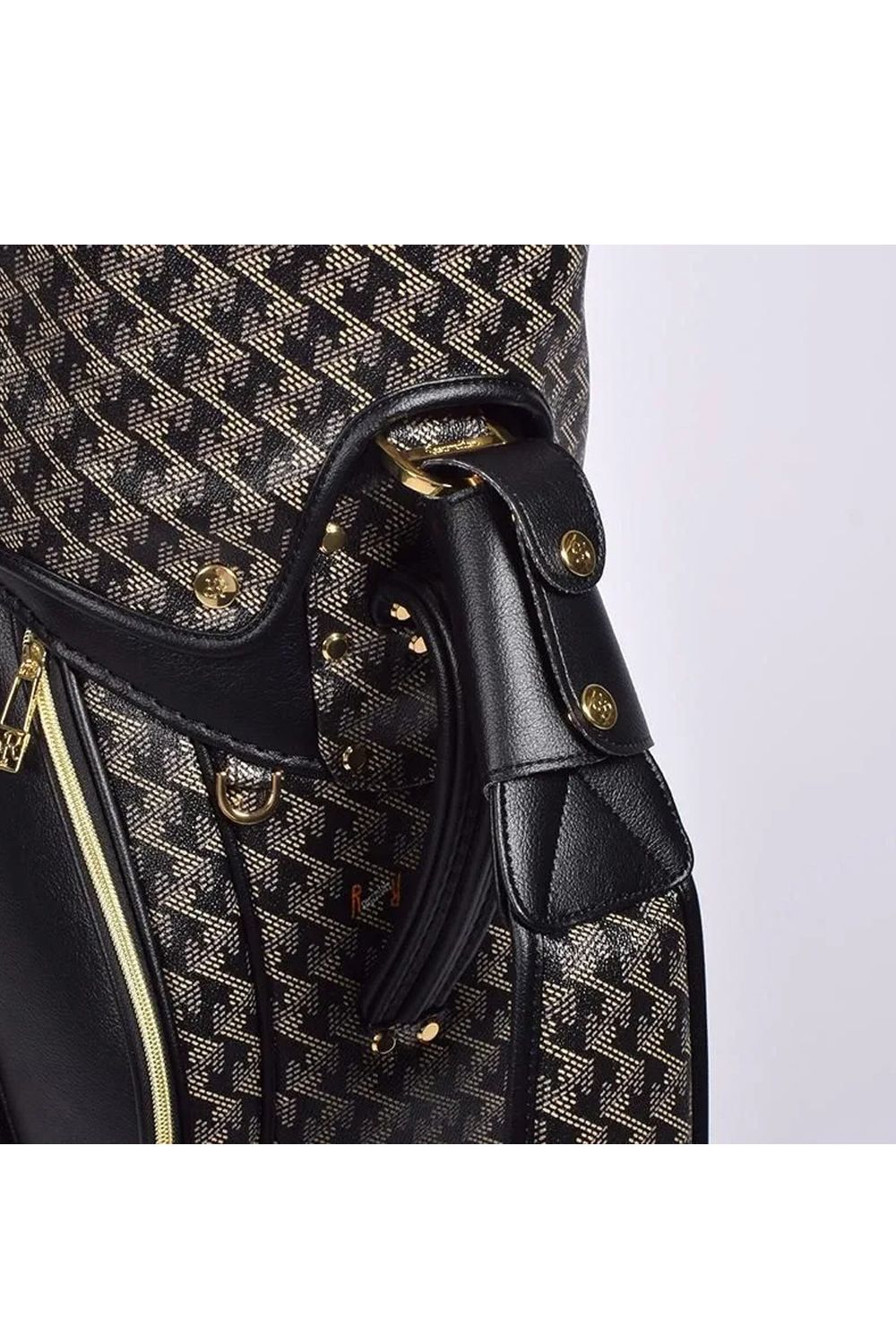 【26SS】【銀行振込・代金引換不可】【返品・交換不可】 ORIOLA（オリオラ） / ブランドオリジナルテキスタイル カートタイプ キャディバッグ （ダークブラック）*