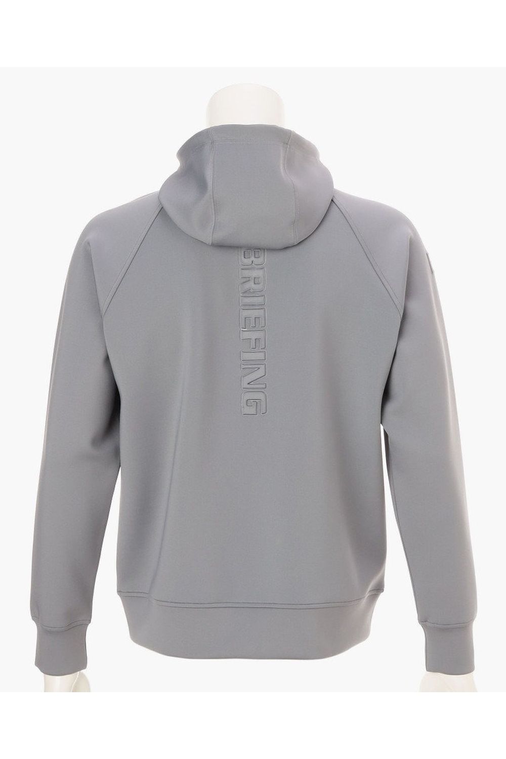 【26SS】 MEN'S 3D LOGO PARKA / 3Dエンボスロゴ ストレッチジャージ ジップアップパーカー (グレー)