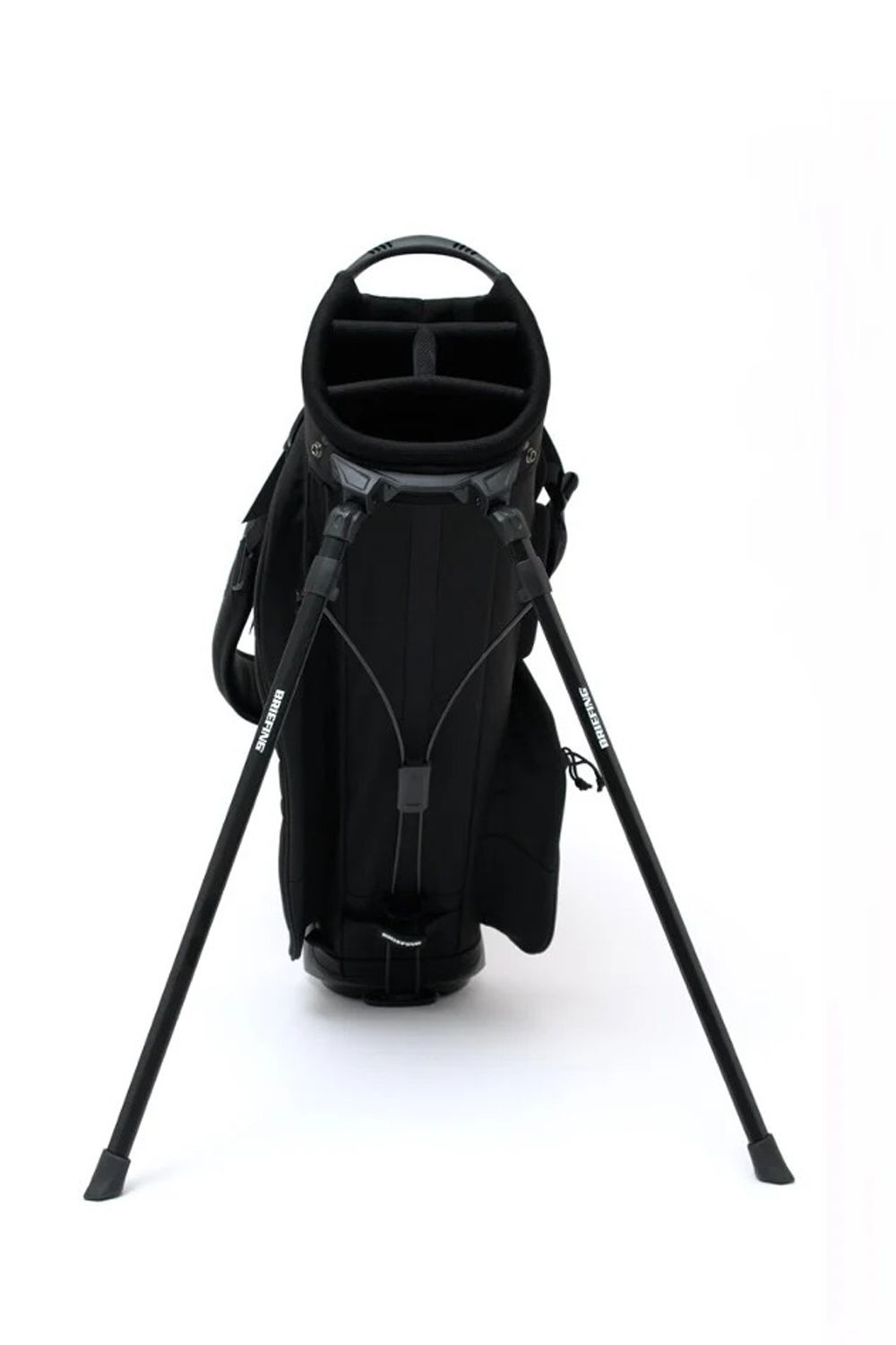 【銀行振込・代金引換不可】【返品・交換不可】 BG12 CADDY / BRIEFINGコラボ ブランドロゴ刺繍 スタンドタイプ キャディバッグ (ブラック)