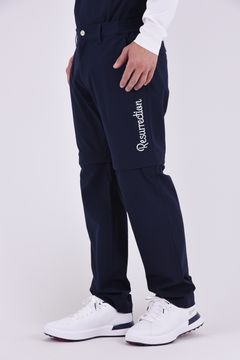 【26AW】 MENS DETACHABLE PANTS / ワッフル生地 ヘムデタッチャブル 2WAYパンツ (ネイビー)*