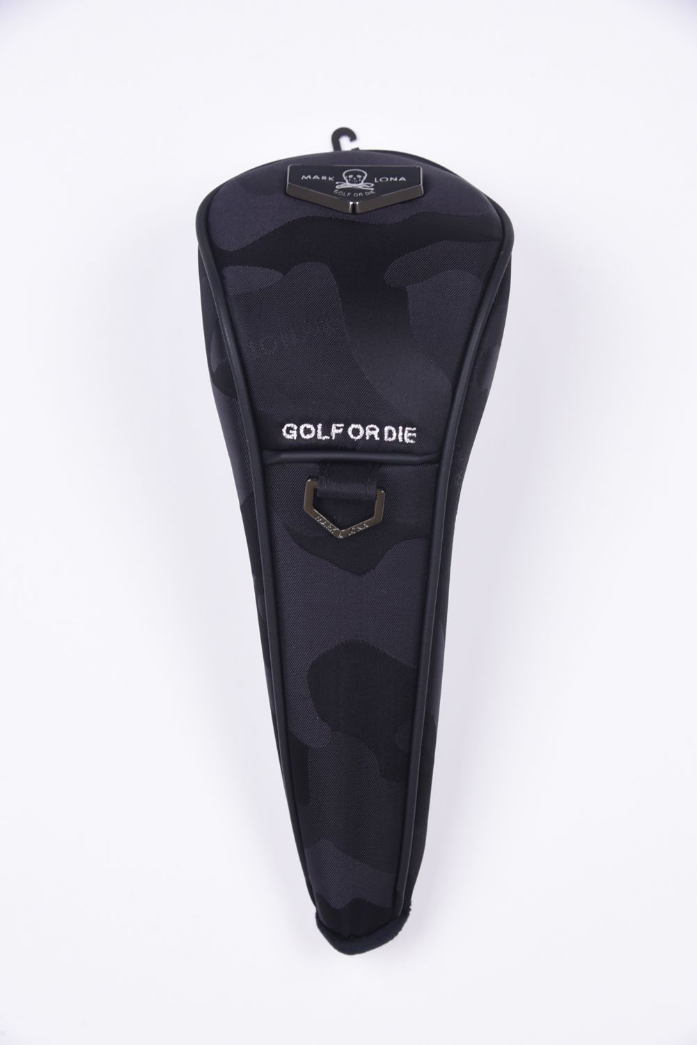 PREMIUM GAUGE FW COVER / コーデュラナイロン レザーパイピング オリジナルカモジャカード フェアウェイウッドカバー (ブラック)