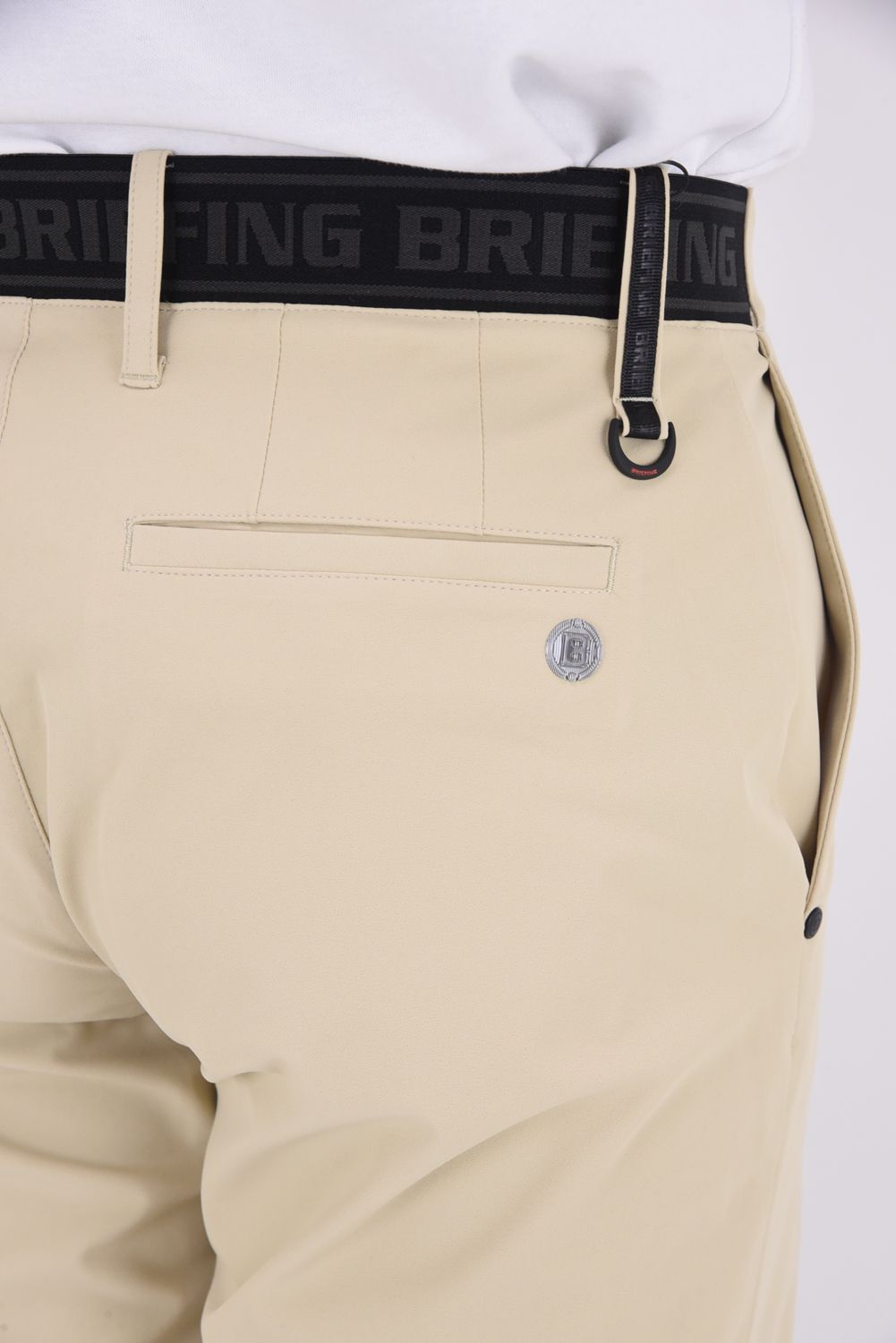 【25SS】 MEN’S LOGO ELASTIC SUMMER SHORT PANTS / ロゴ ゴムベルト ショート パンツ (ベージュ)
