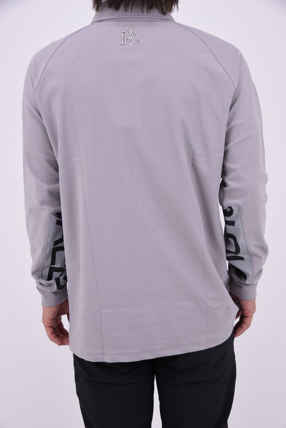 【26AW】 Sleeve LogoLong Sleeve Polo / スリーブロゴ 長袖ポロシャツ (グレー)