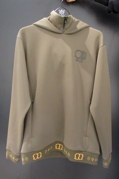 【26AW】 DOUBLE MESH KNIT HOODIE / メッシュ ニット パーカー (カーキ) (10月上旬入荷予定）