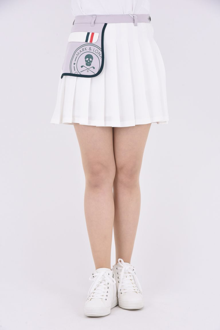 MARK&LONA - 【レディース】 FLEUR PLEATS SKIRT / サークルスカル 