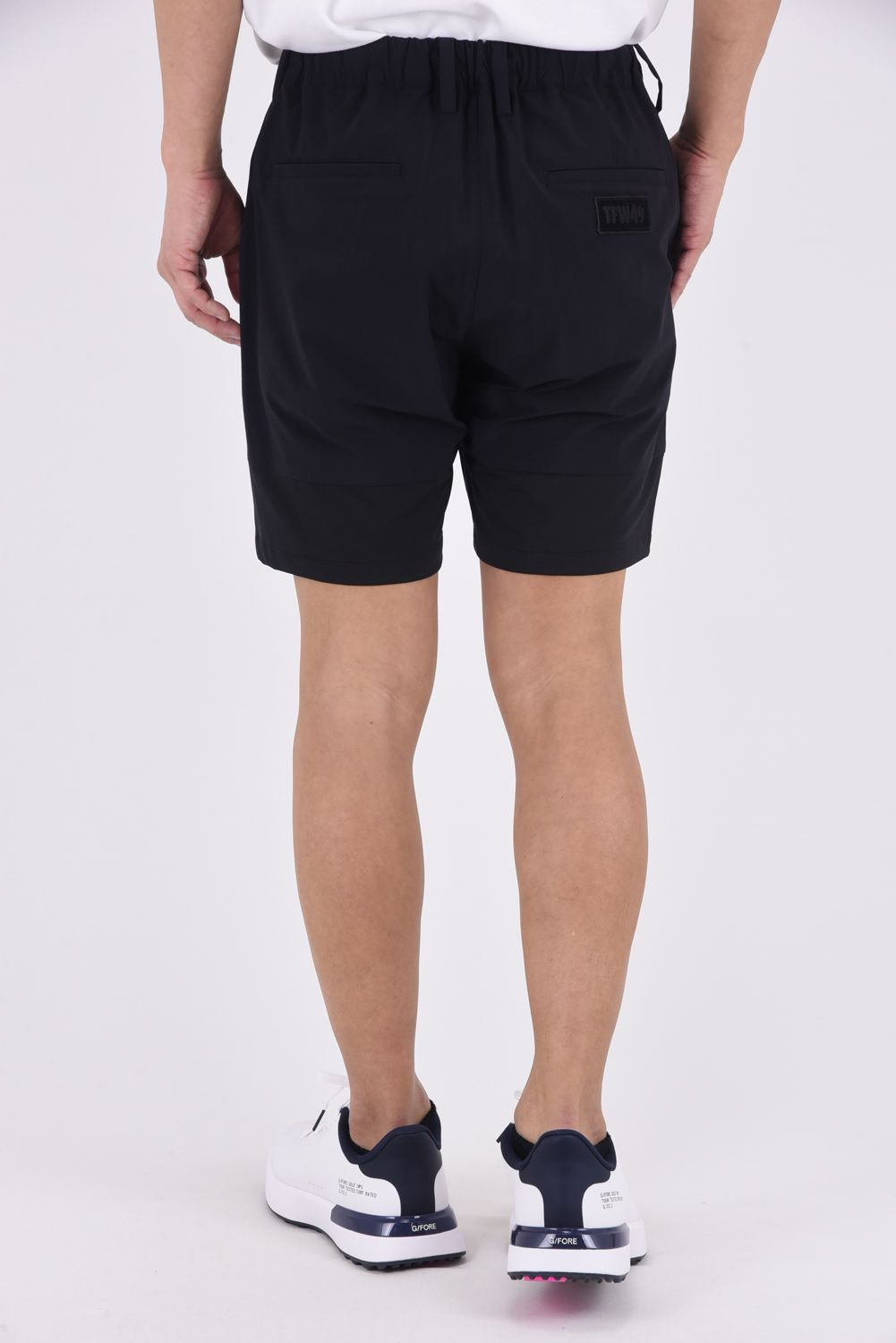 【26SS】 COMBINATION SHORTS / 接触冷感 異素材切り替え ショートパンツ (ブラック)