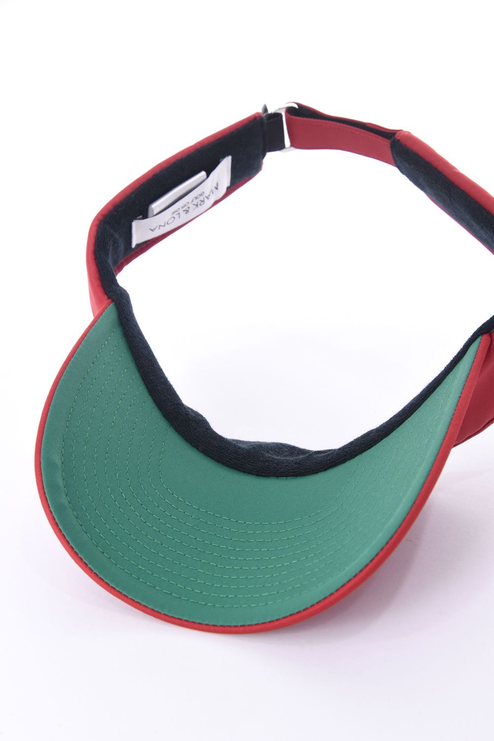 【26SS】 IRON SKULL CRYSTAL ACCENT VISOR / アイアンスカル ブランドロゴ刺繍 サンバイザー (レッド)