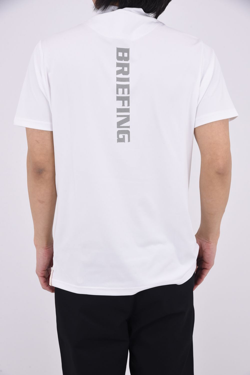 【26SS】 MEN'S TOUR HIGHNECK / ベーシック ブランドロゴ モックネックTシャツ (ホワイト)