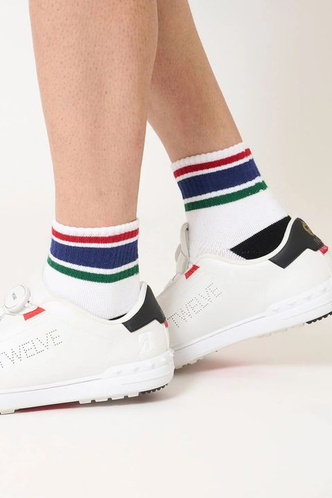 【26AW】 COLOR MID SOCKS / カラーライン ミドルソックス (ブルー)