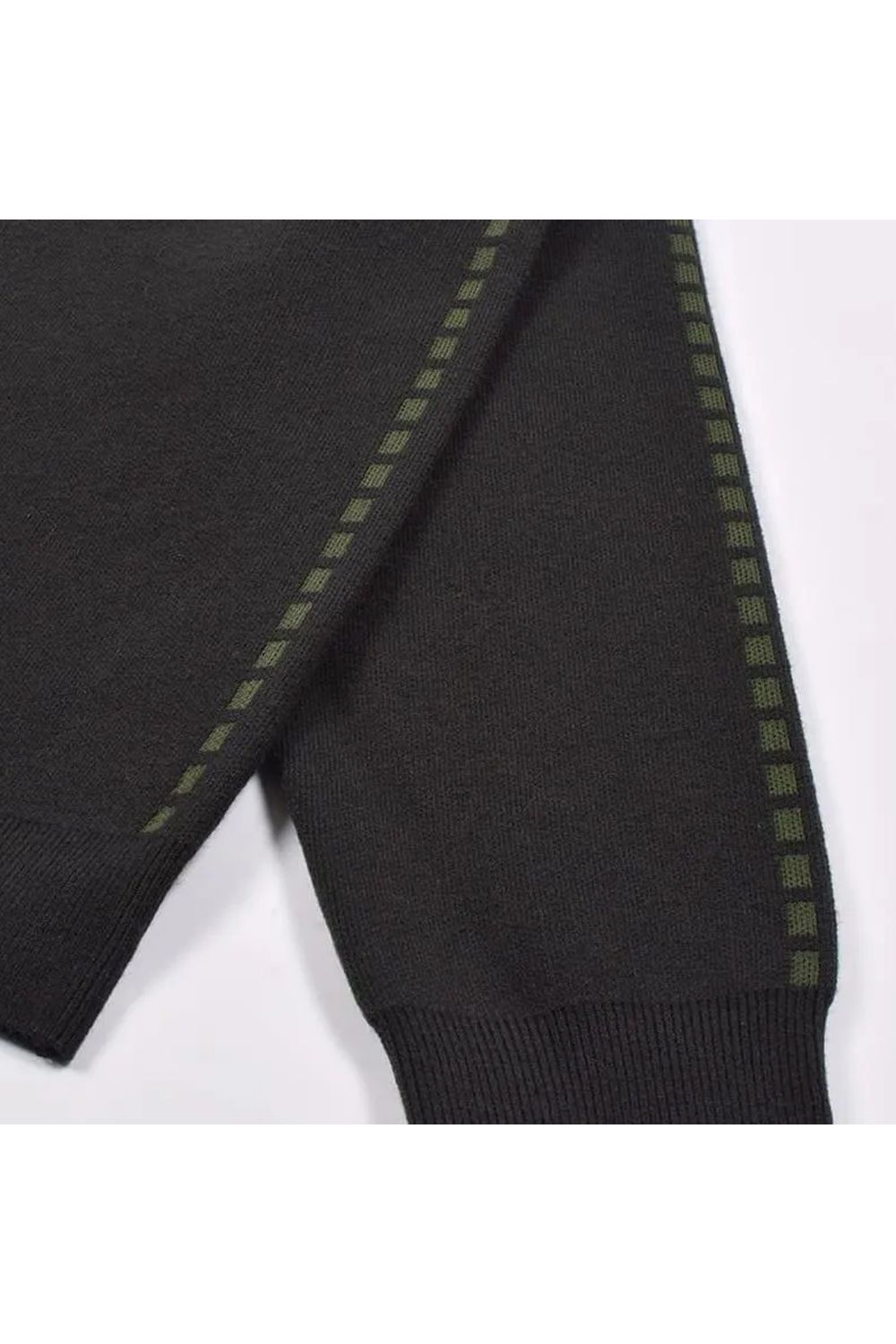 【26AW】【レディース】 STITCHING LINE KNIT / ステッチングライン クルーネックニット (ブラック)*
