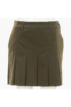 【26SS】【レディース】 WOMEN’S WR NYLON 3D LOGO PLEATED SKIRT / ナイロンストレッチ 3Dロゴ プリーツスカート (オリーブ)