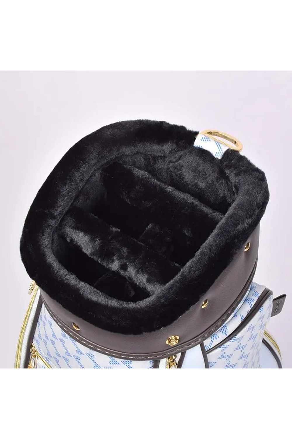 【26SS】【銀行振込・代金引換不可】【返品・交換不可】 RALLINA (ラリーナ) / ブランドオリジナルテキスタイル カートタイプ キャディバッグ （アクア）*