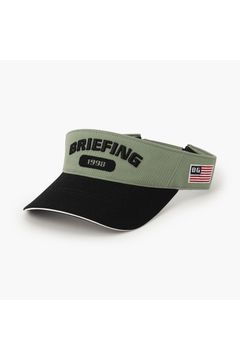 【26SS】 MEN'S COLLEGE LOGO VISOR / カレッジ風ロゴ バイカラー サンバイザー (セージグリーン)