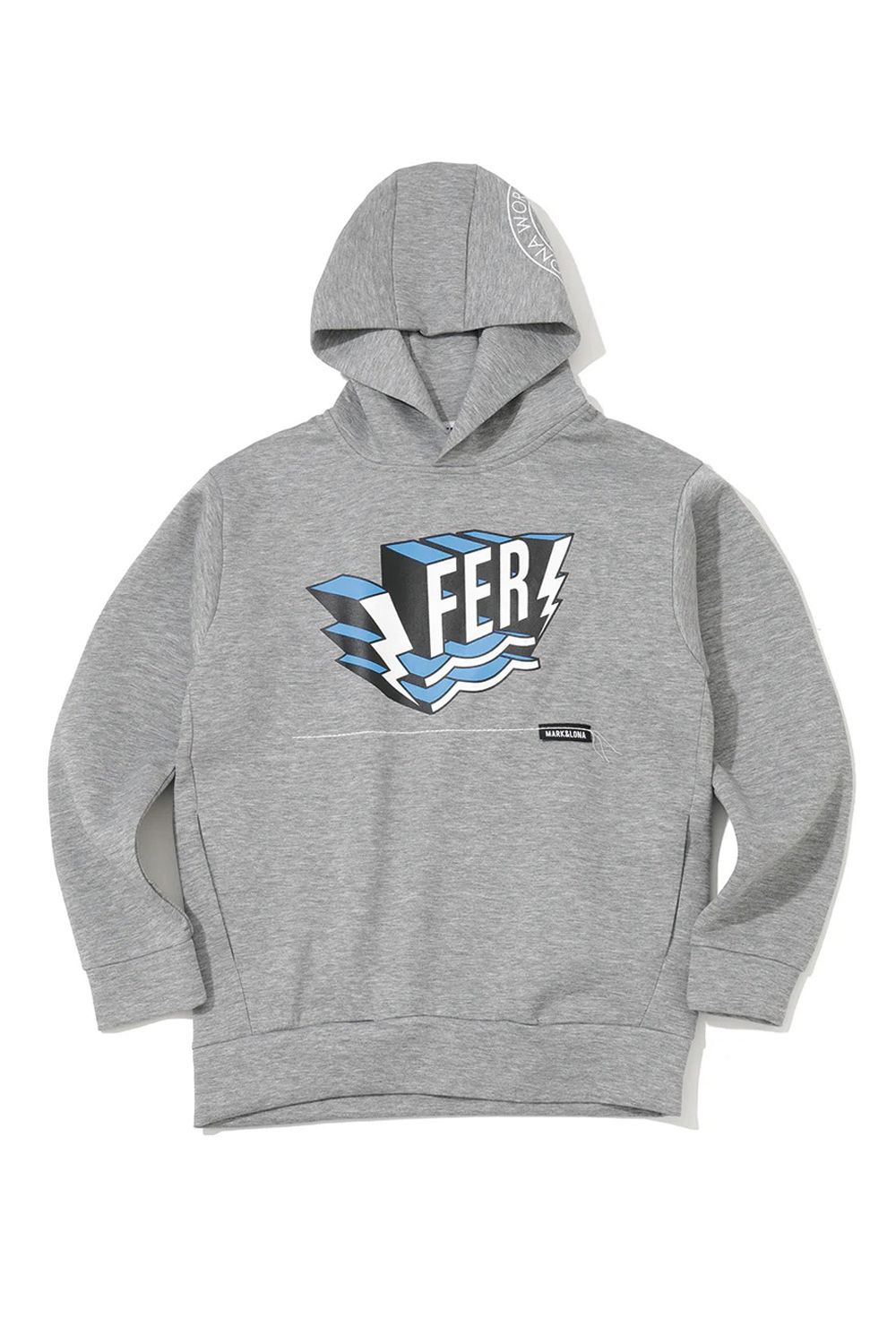 【26SS】【FER COLLECTION】 SWAG LOGO RELAX SPONGE HOODIE / ダンボールニット 3Dロゴ オーバーサイズ プルオーバーフーディー (ヘザーグレー)