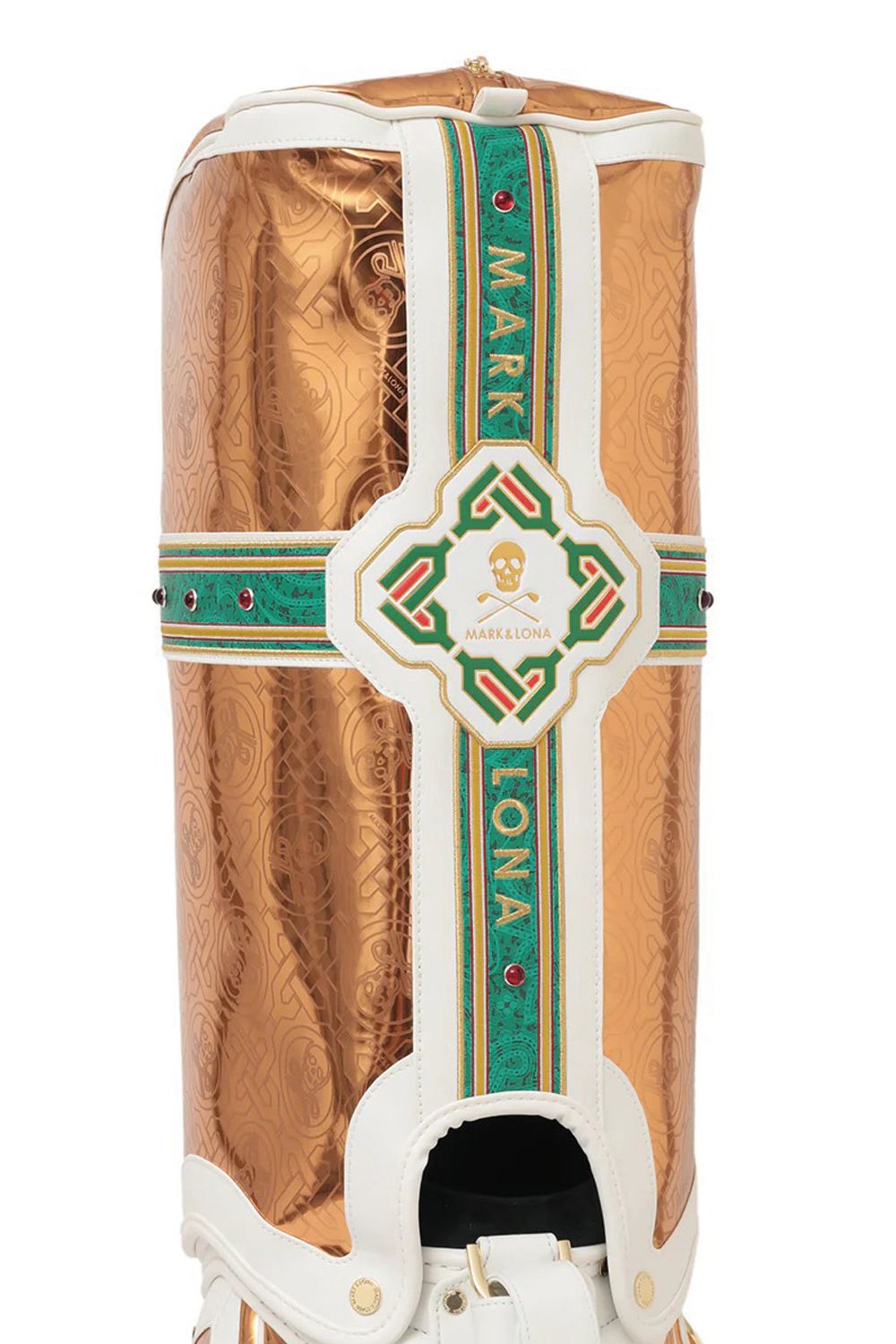 【26SS】【銀行振込・代金引換不可】【返品・交換不可】 STELA CHROME EDITION CADDY BAG / ミラーエナメル アラベスクパターン カートタイプ キャディバッグ (カッパー) (2月18日入荷予定)