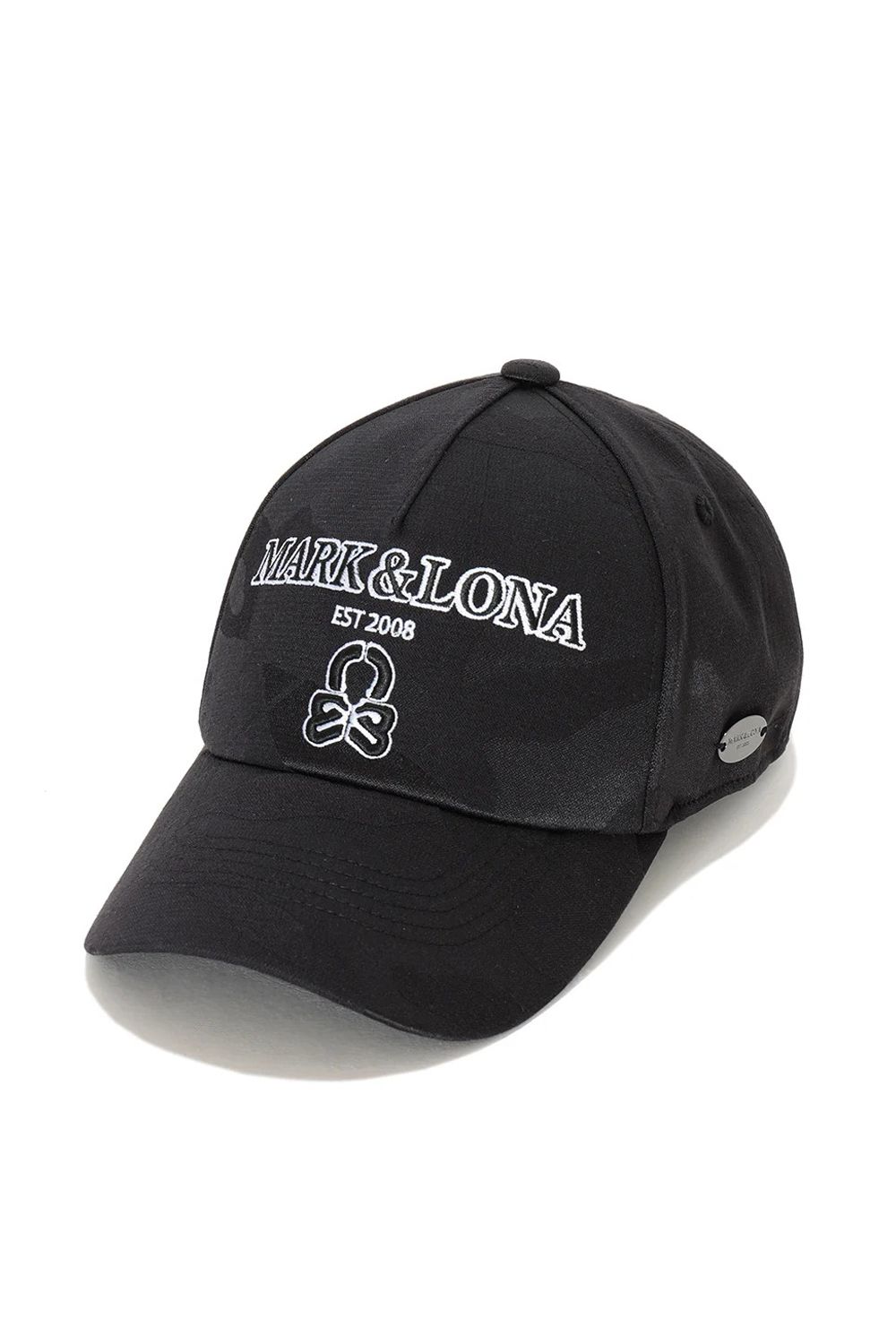 【26AW】 MERCURY CAMO STRETCH CAP / シグネチャーカモ ブランドロゴ刺繍 ストレッチキャップ (ブラック)