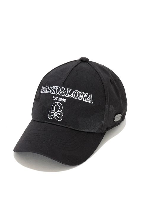 【26AW】 MERCURY CAMO STRETCH CAP / シグネチャーカモ ブランドロゴ刺繍 ストレッチキャップ (ブラック)